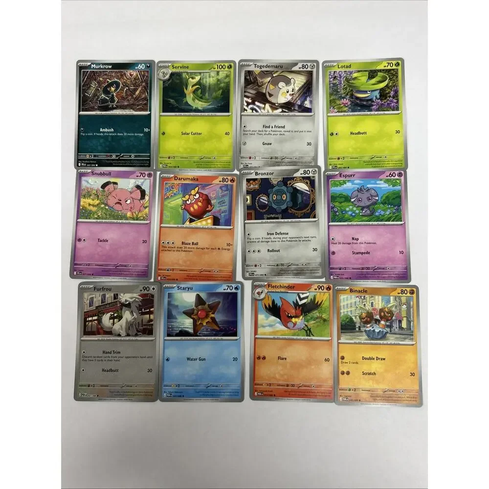 Lot Of 39 Pokemon Common Basic Playing Cards EXC NM